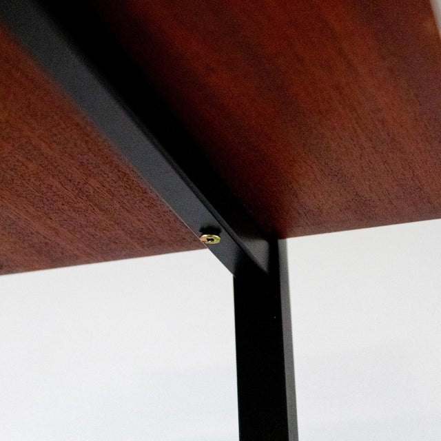 Wood Mid-Century Modern Teak Bookshelf with Iron Frame, Italy, 1960s For Sale - Image 7 of 16