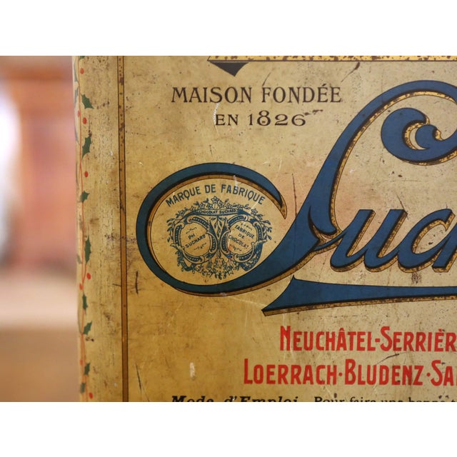 Early 20th Century Suchard Lithographed Tin Cacao Advertising Box For Sale - Image 10 of 13