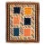 1940s 1940s Blue Yellow Square Color Block Caucasian Kilim Flat Weave Geometric Rug For Sale - Image 5 of 5