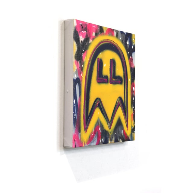 Pac World - Abstract Colorful Retro Inspired Graffiti Original Artwork by Amber Goldhammer For Sale In Los Angeles - Image 6 of 9