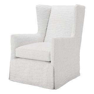 Lancaster Transitional Sophia Swivel Chair With 2 Slipcovers For Sale
