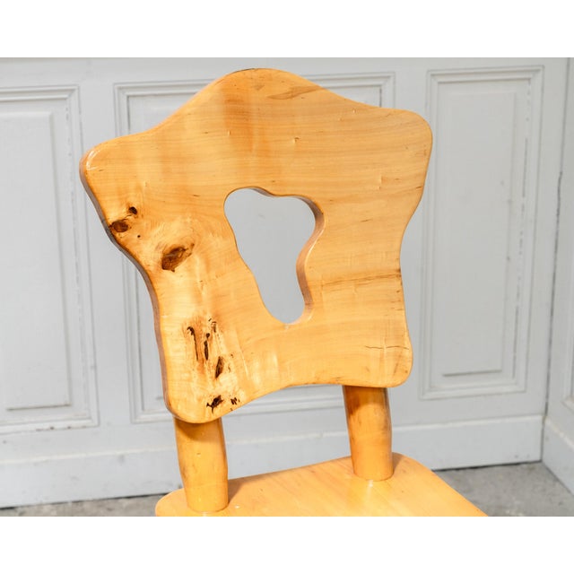 Brutalist Chairs in Elm, 1950, Set of 6 For Sale - Image 6 of 11