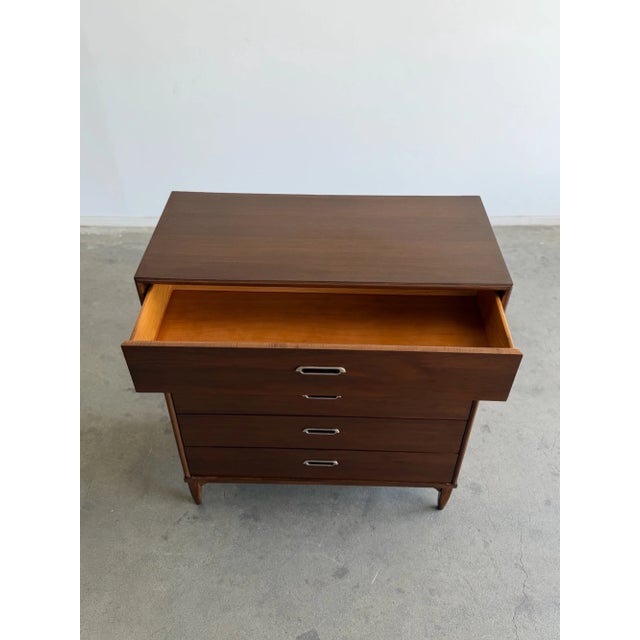 Vintage Walnut Highboy Dresser For Sale - Image 11 of 15