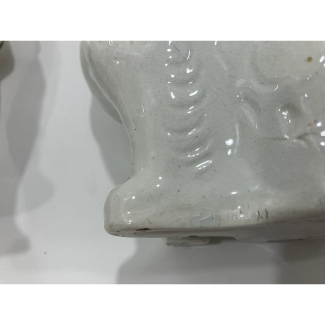 Pair of Antique Copper Luster Staffordshire Spaniels For Sale - Image 4 of 9