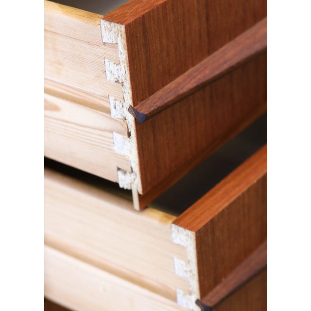 Vintage Danish Chest of Drawers in Teak with Decorative Handles from J.G. Møbler, 1960s For Sale - Image 6 of 17