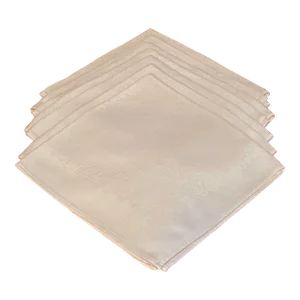Vintage Cotton Damask Napkins, Set of 7