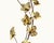 Sculptural brass wall art featuring ivy leaves on branching wire stems. Beautifully detailed leaf forms with natural...