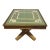 Bespoke 1975 Custom Needlepoint & Oak Pedestal Game Table With Matching Cover For Sale