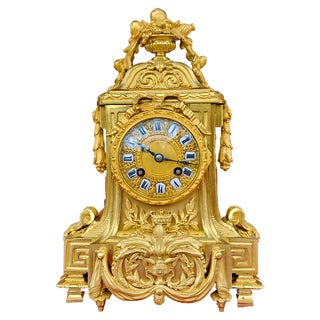 Louis XVI Pendulum in Gilded Bronze For Sale