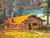 Wood Harry Leonard Lopp Kintla Lake Oil Painting, Vintage For Sale - Image 7 of 12