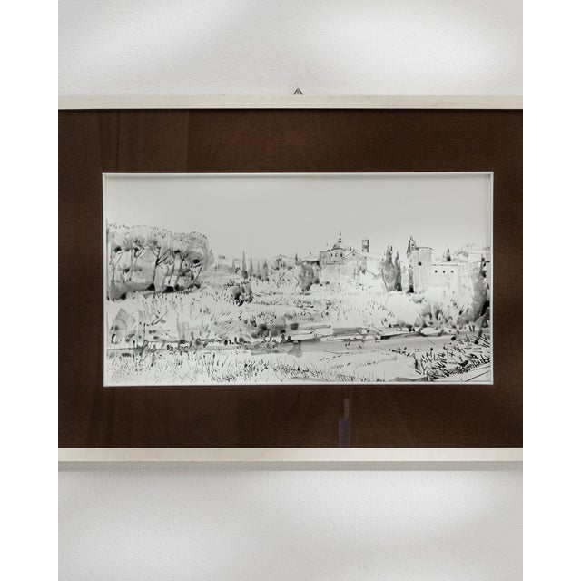 Mid 20th Century France Brown Wood Painting For Sale - Image 4 of 15