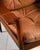 Scandinavian Leather Armchairs with Ottoman, 1960s, Set of 3 For Sale - Image 11 of 15