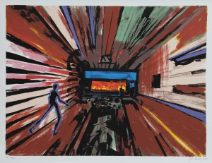 John Hultberg, Toward the Furnace, Serigraph