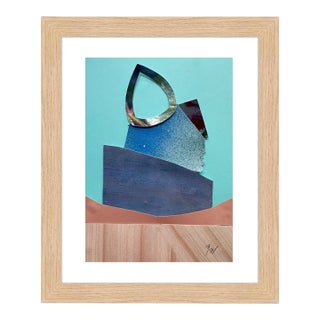"Pop Music 17" Original Mixed-Media Collage on Paper by Zac Woodiel For Sale