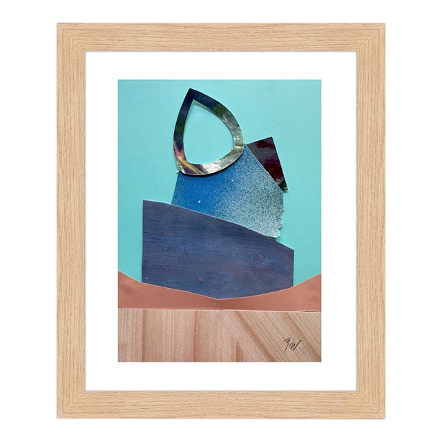 "Pop Music 17" Original Mixed-Media Collage on Paper by Zac Woodiel For Sale