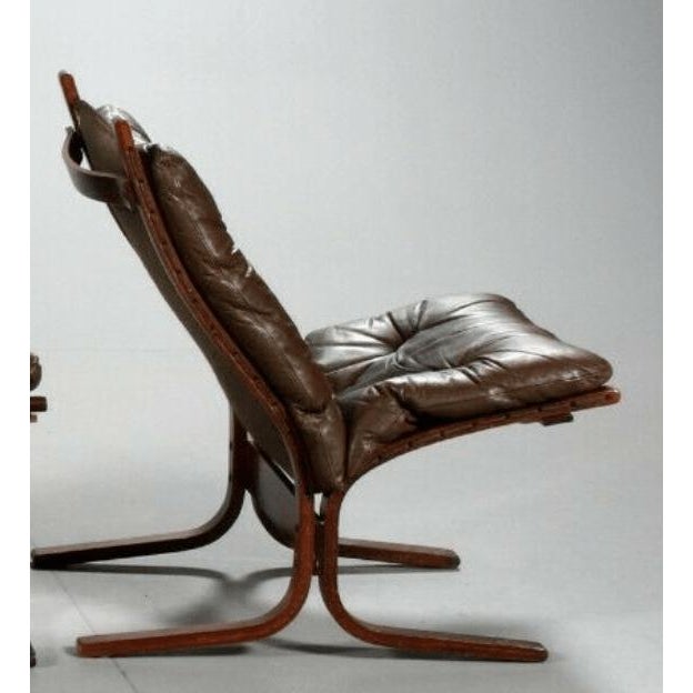 1970s Vintage Danish Leather Siesta Chairs by Ingmar Relling, Set of 2 For Sale - Image 5 of 8