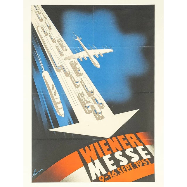 Black Wiener Messe Poster, 1950s For Sale - Image 8 of 8