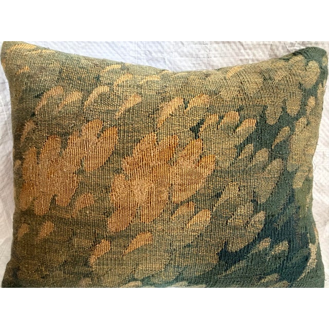 17th Century Authentic 17th Century Brussels Flemish Tapestry Pillow For Sale - Image 5 of 7