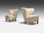 Mid-Century Modern Carl-Johan Boman, Easy Chairs, Beige Linen, Wood, Finland, 1950s For Sale - Image 3 of 12