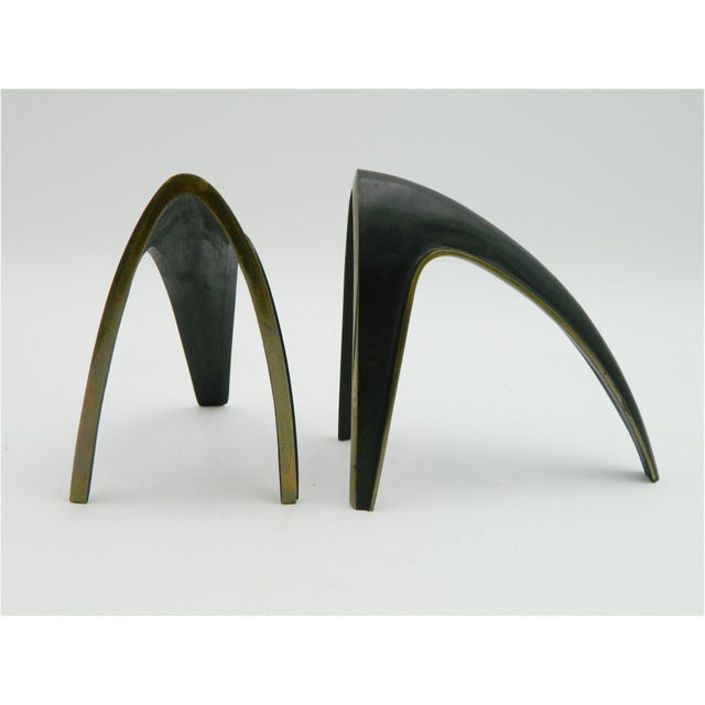 Modern Brass Bookends by Richard Rohac, 1950s, Set of 2 For Sale - Image 12 of 13