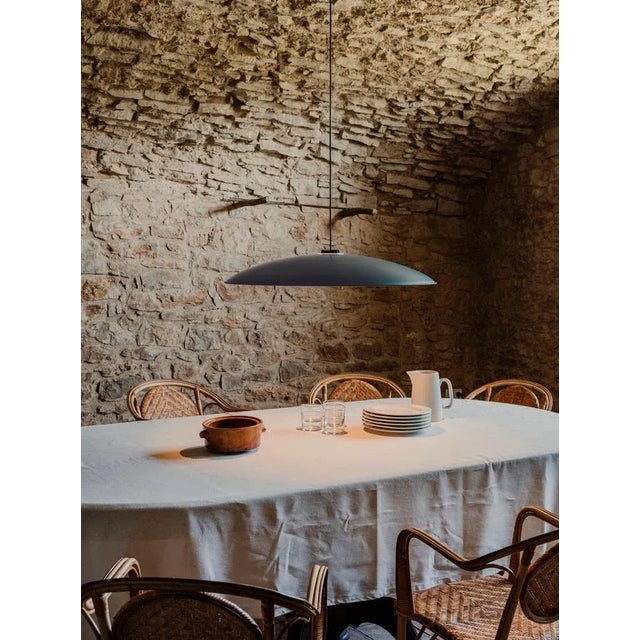 Small Brown Headhat Plate Pendant Lamp by Santa & Cole For Sale - Image 10 of 11