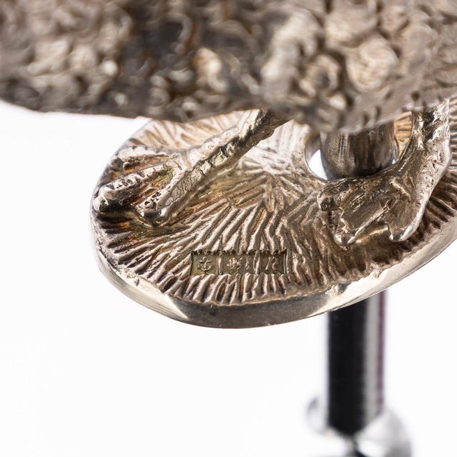20th Century Silver Corkscrew in the Shape of Pheasant, England, 1991 For Sale - Image 14 of 15