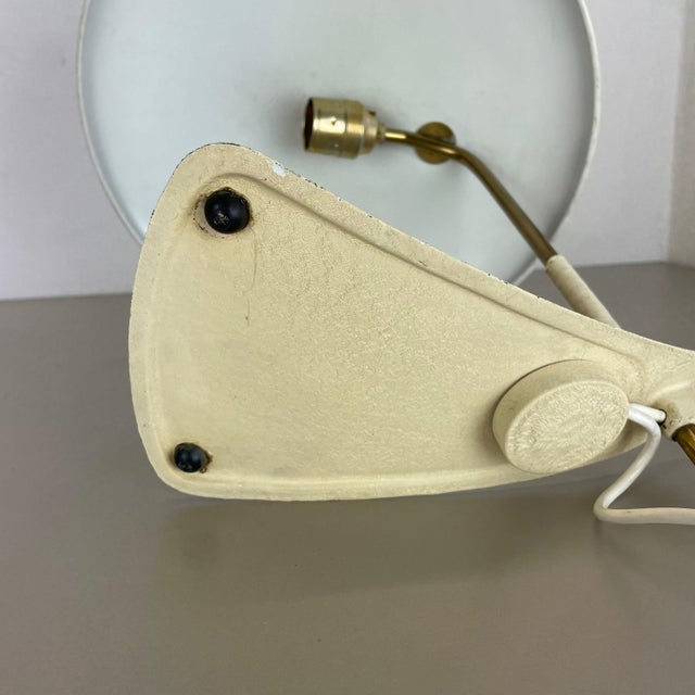 Modernist Bauhaus Desk Light in Metal and Brass, Austria, 1950s For Sale - Image 18 of 18