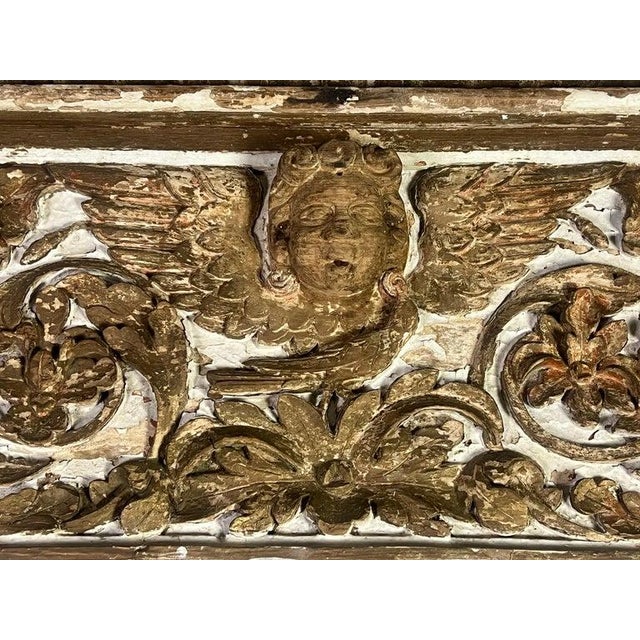 Rococo 19th C. Painted & Parcel Gilt Mirror For Sale - Image 3 of 15