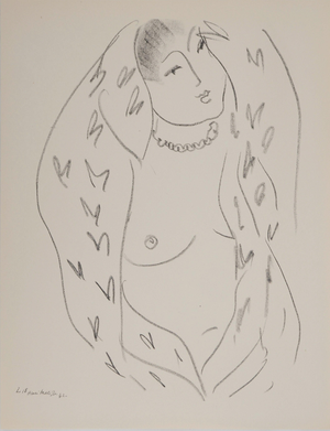 Henri Matisse, Nue langoureuse, Nude, Lithograph