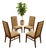 Vintage MCM Dillingham Walnut Dining Chairs For Sale