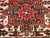 Red Vintage Persian Heriz Karajeh Rug, Hand-Knotted Wool, Geometric Pattern, Red & Ivory, 2x3 For Sale - Image 8 of 12