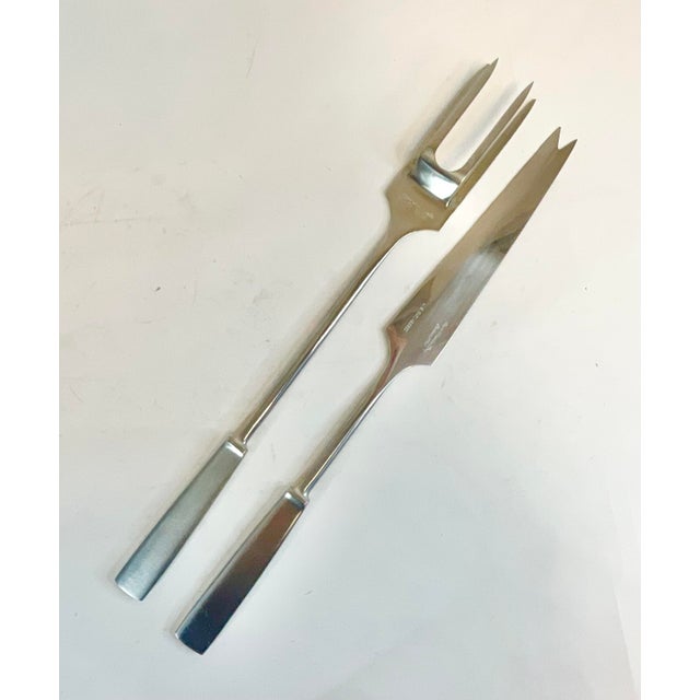 This is a dramatic 2 piece Cutlery Set from Italian designer Alfredo Guerra. It’s a Capri Cutlery Set that is hand-forged...