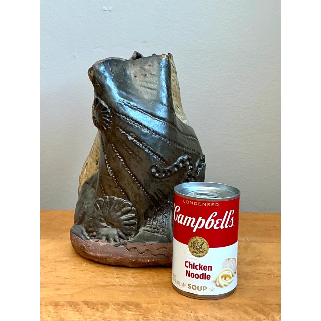 Vintage Original Studio Pottery Vase For Sale - Image 9 of 12