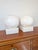 Mid-Century Alabaster Globe Lamps, 1970s, Set of 2 For Sale - Image 10 of 16