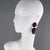 These stunning oversized resin clip-on earrings were designed by French fashion designer Marc Labat, Paris. The dangling...