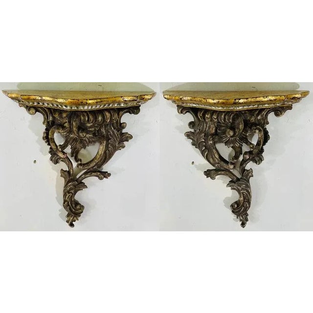 Antique French Baroque Style Wall Bracket, a Pair For Sale - Image 10 of 10