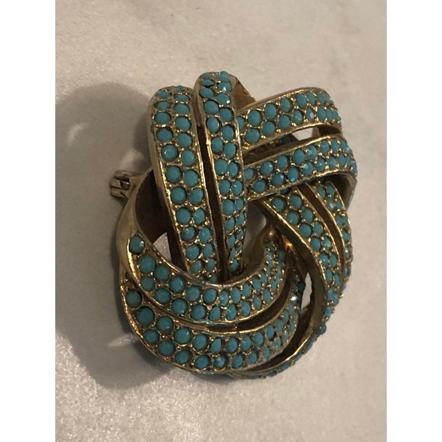 Les Bernard 1950s Les Bernard Celtic Knot Brooch Pin For Sale - Image 4 of 7
