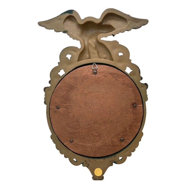 Early 20th Century Green Convex Admiral Mirror For Sale - Image 4 of 4