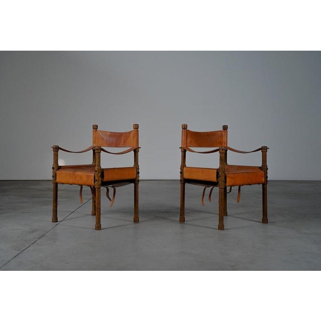 Safari Armchairs, Germany, 1960s, Set of 2 For Sale - Image 9 of 11
