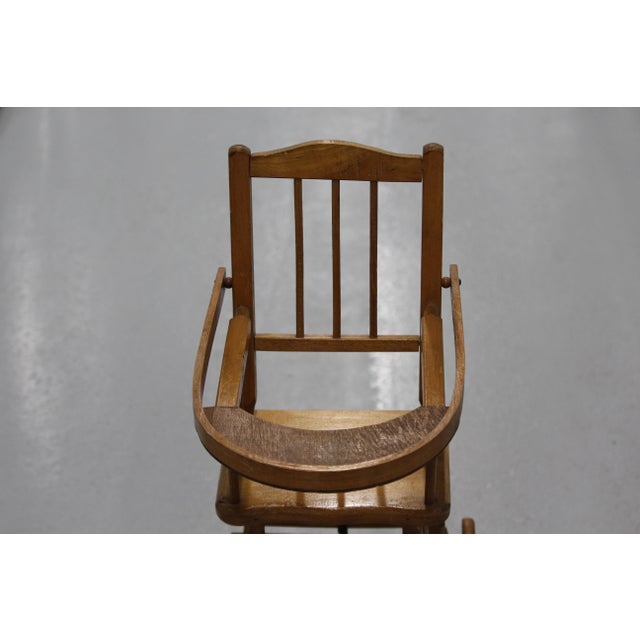 Wooden Doll High Chair, 1970s For Sale - Image 11 of 18