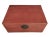 1900 - 1909 1900s Red Leather Antique Trunk For Sale - Image 5 of 8