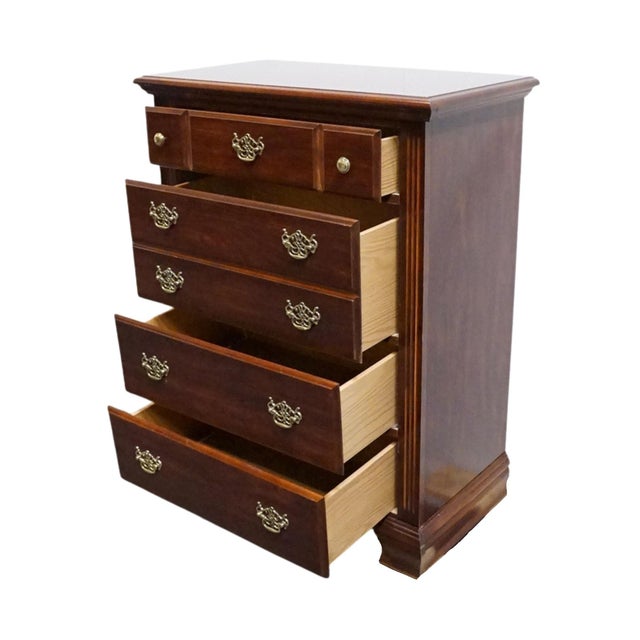Broyhill Furniture Cherry Early American Traditional Style 32" Chest of Drawers 2325-a-14722 For Sale In Kansas City - Image 6 of 12