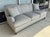 Contemporary Arhaus Upholstered Gray-Blue Three-Seat Sofa With Rolled Arms For Sale - Image 3 of 16