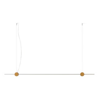 Eitie Pendant Lamp in Modern Aluminium and Brass by Tobia Scarpa For Sale
