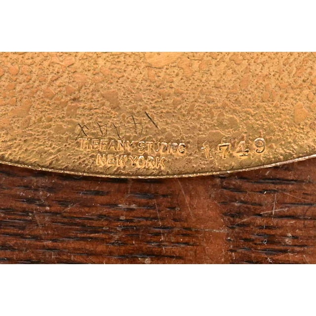 Tiffany Studios New York Bronze Doré Plate For Sale - Image 9 of 11