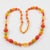 Plastic Bakelite and Lucite Long Necklace Sunny Yellow and Orange Colors For Sale - Image 7 of 15