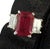2.02 CTW Mid-Century Burmese Ruby & Diamond Platinum Three-Stone Ring, Size 6 For Sale In Washington DC - Image 6 of 9