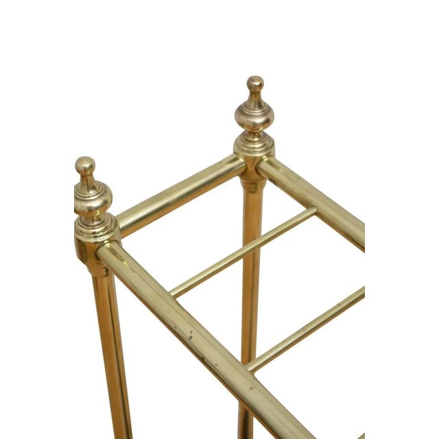 English Brass Umbrella Stand, 1940s For Sale - Image 6 of 8