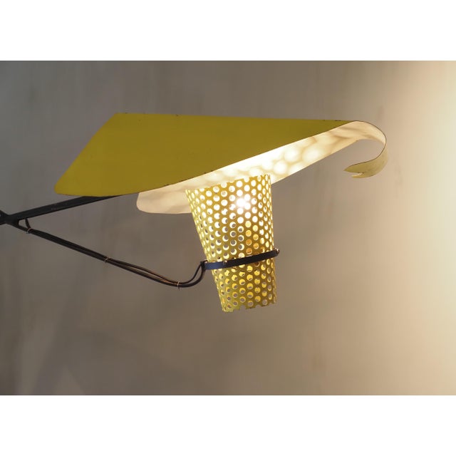 Metal Model 128 Wall Light by Jacques Biny for Luminalité, 1950s For Sale - Image 7 of 15