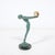 Gemstone Art Deco Sculptural Onyx & Veria Green Marble Nude Flapper Signed Max Le Verrier For Sale - Image 7 of 17